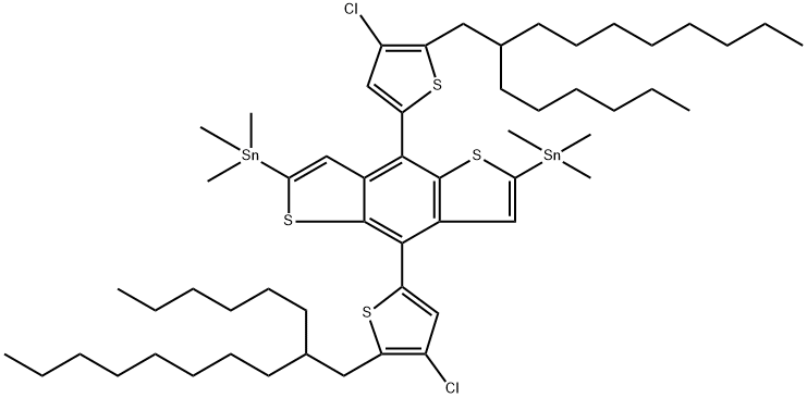 (4,8-双(4-氯-5-(2-己基癸基)噻吩-2-基)苯并[1,2-b:4,5-b']二噻吩-2,6-二基)双(三甲基锡) | CAS ...